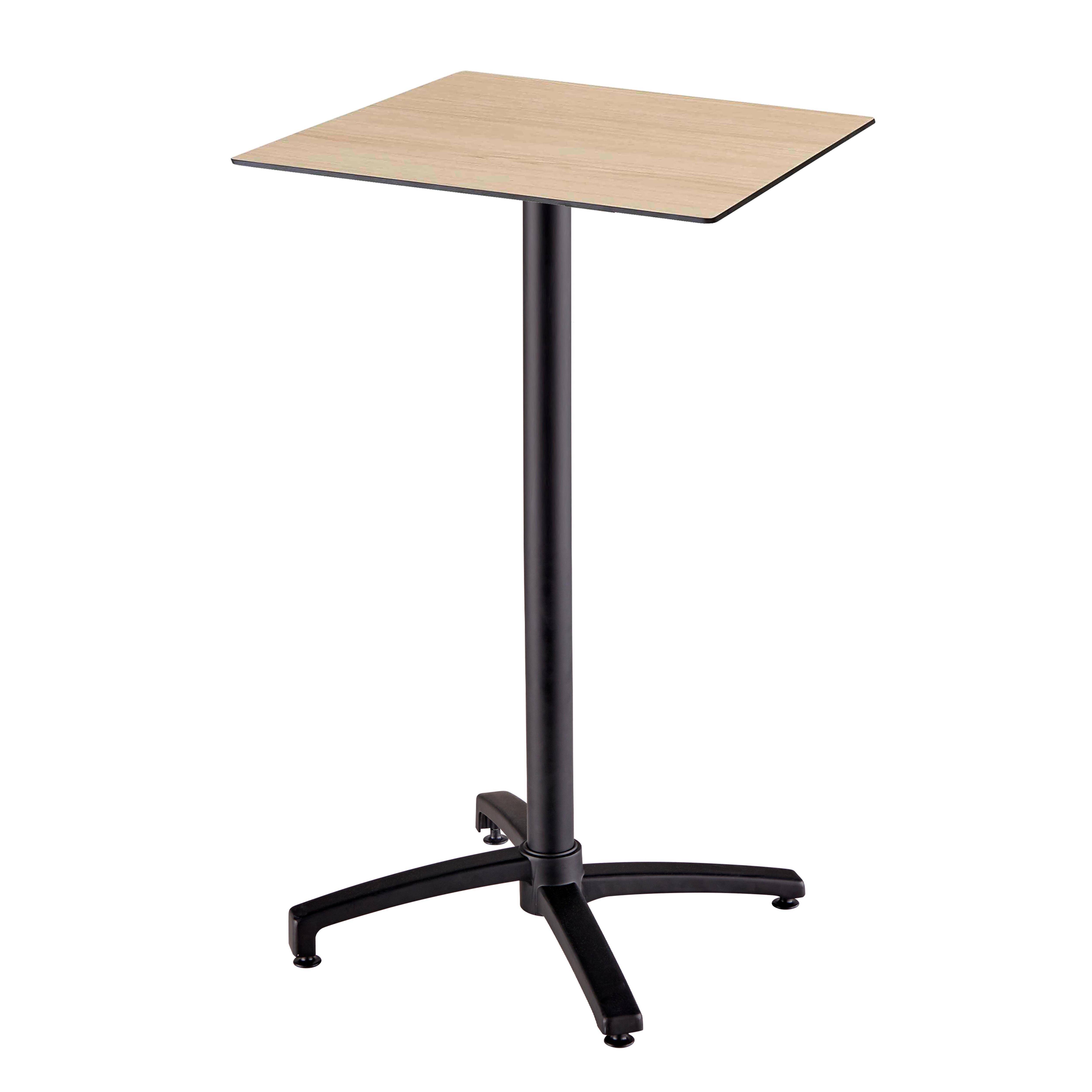 Oviala - Pied pour table avec système inclinable 108 cm en aluminium noir Klipo Klipo - Oviala - Imagen 6