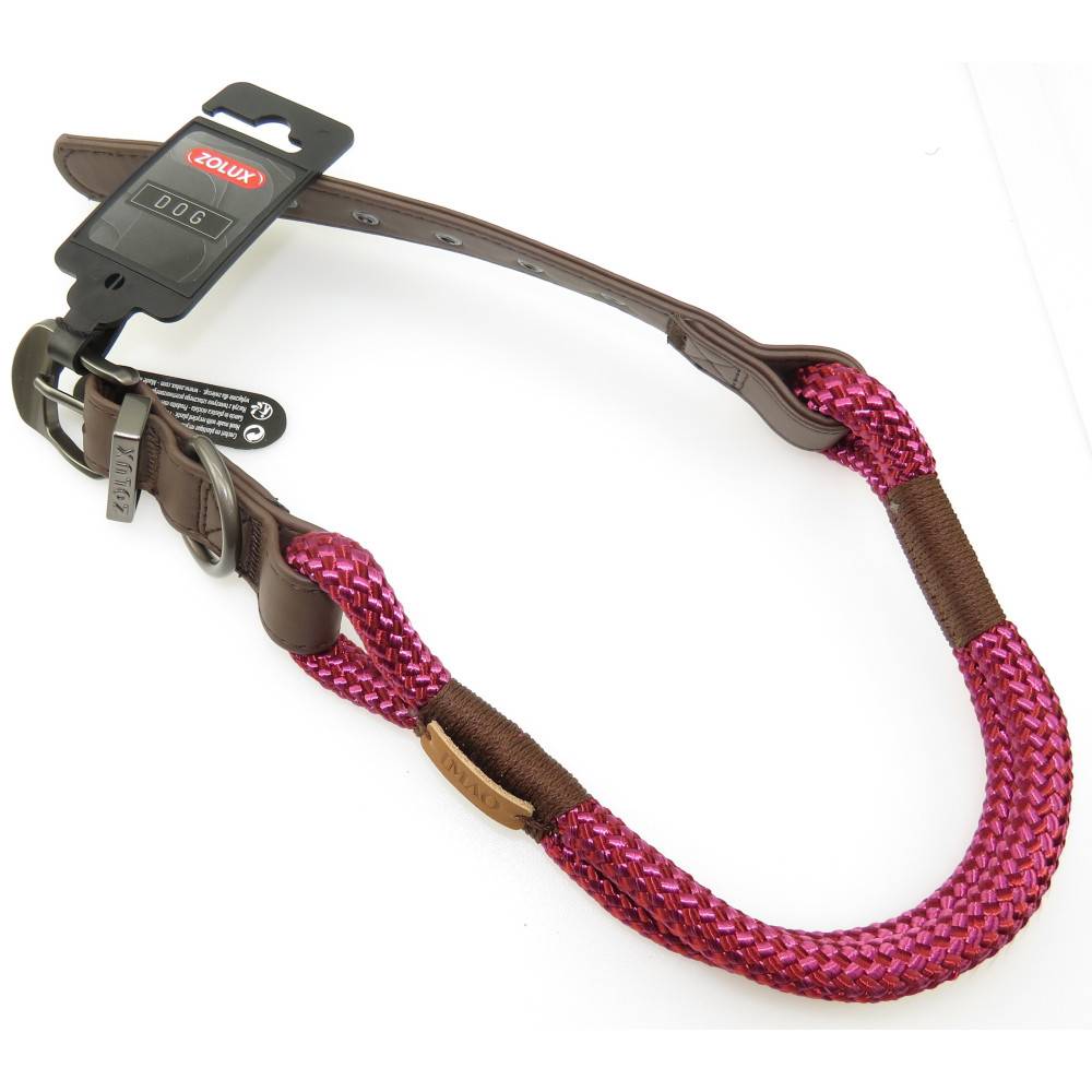 Zolux - Collier IMAO 60 cm x 11 mm Hyde park fuchsia pour chien - Imagen 3