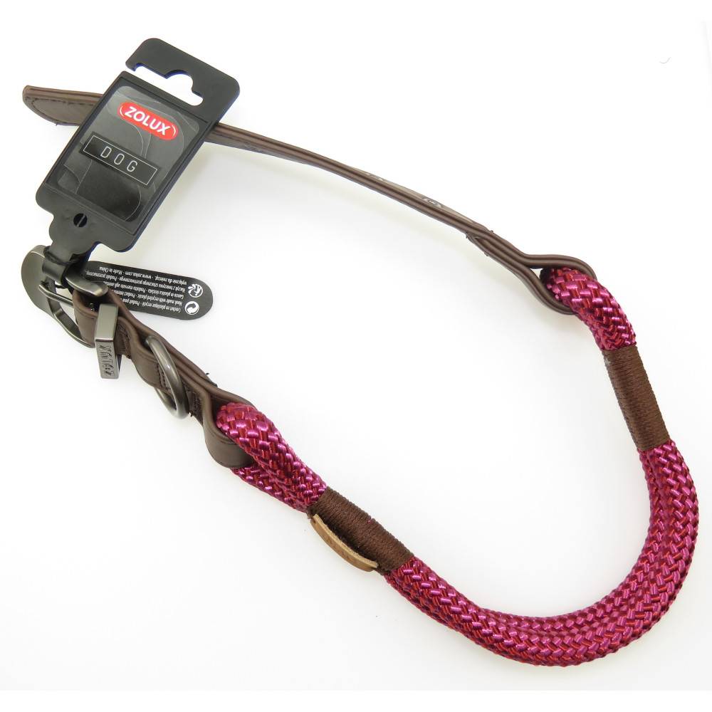 Zolux - Collier IMAO 60 cm x 11 mm Hyde park fuchsia pour chien - Imagen 2