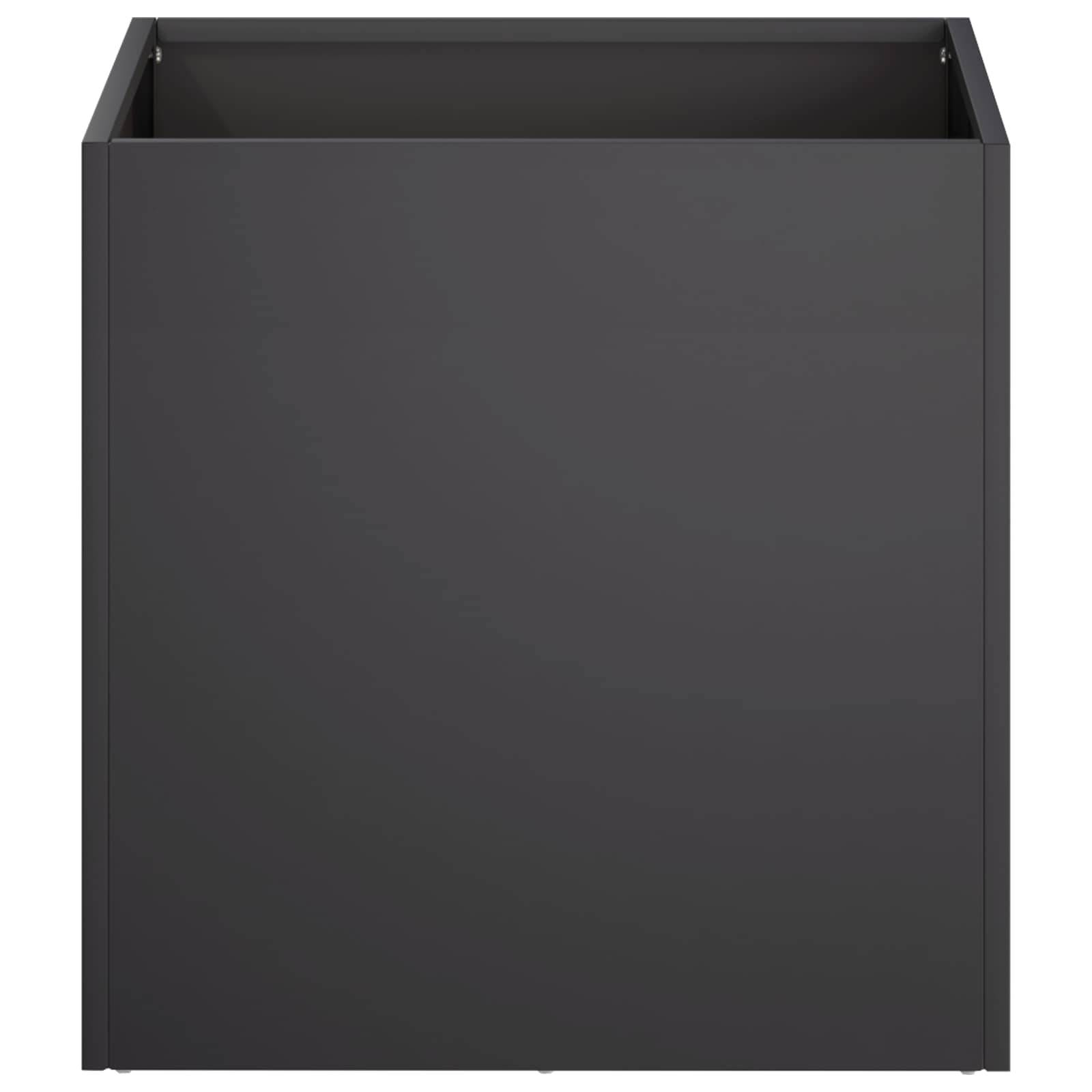 Vidaxl - Cache-pot de jardin Noir 45 x 45 x 45 cm Acier laminé à froid vidaXL 8004966 - Image 4