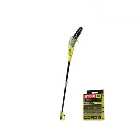 Ryobi - Pack RYOBI élagueur électrique sur perche RPP755E - chaîne 25cm pour élagueur électrique sur perche RAC240 - Image 1