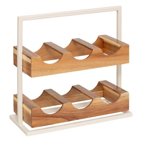 Porte-Bouteilles en Bois "Acacia" 36cm Naturel