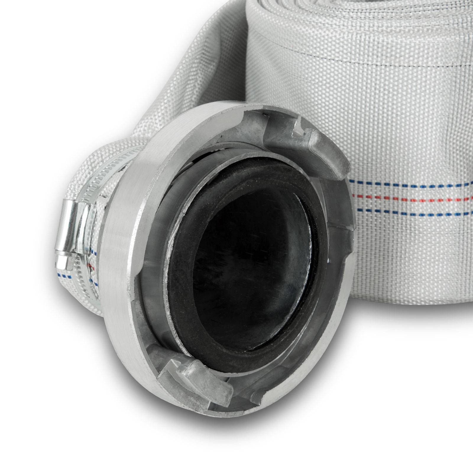EBERTH 3" Tuyau de refoulement, Tuyau plat avec raccord Storz, longueur 30m, diamètre 3 pouce, Tuyau d'incendie, Storz 75-B - Image 3