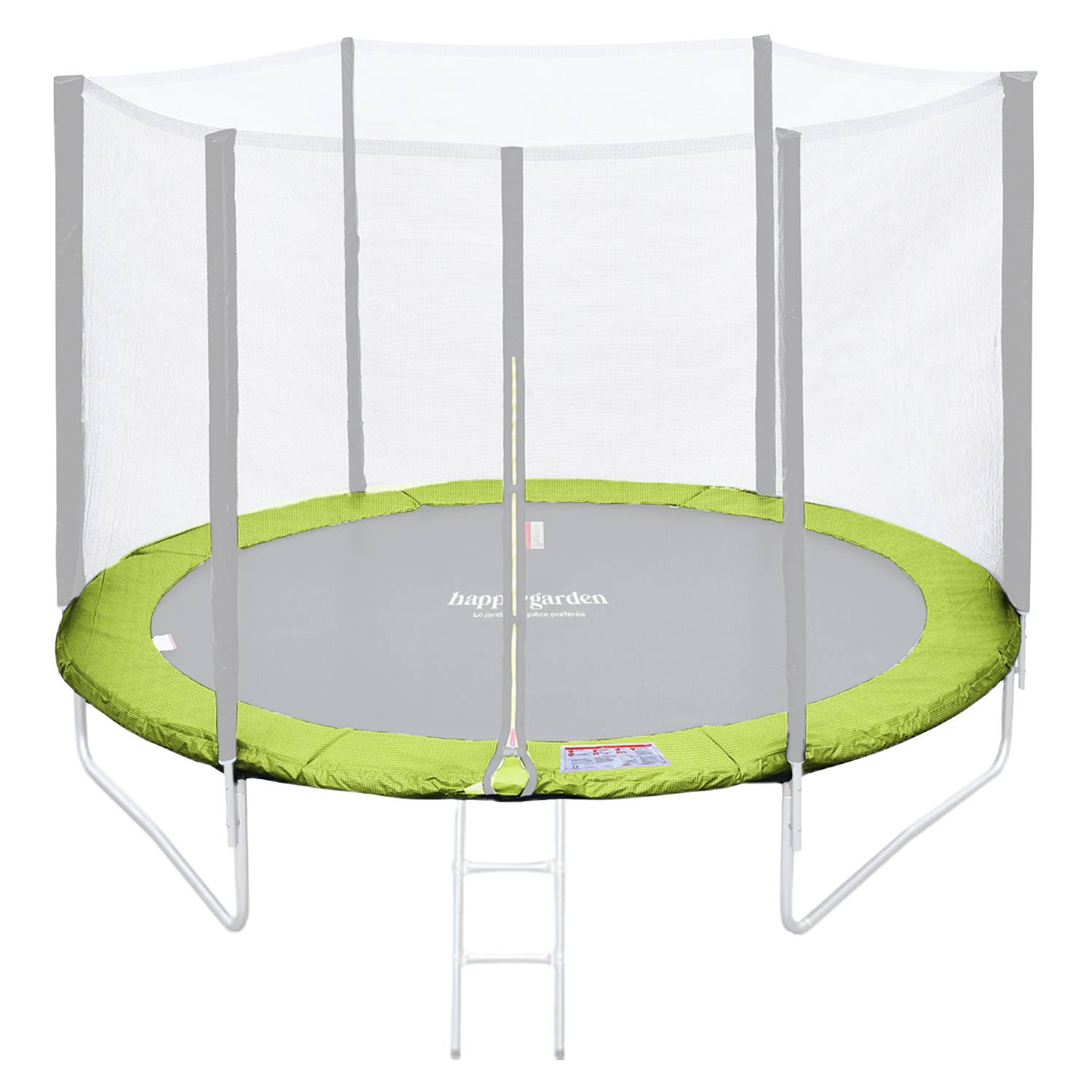 Matelas de protection réversible pour trampoline Ø245cm CANBERRA - vert/bleu - HAPPY GARDEN - Imagen 5