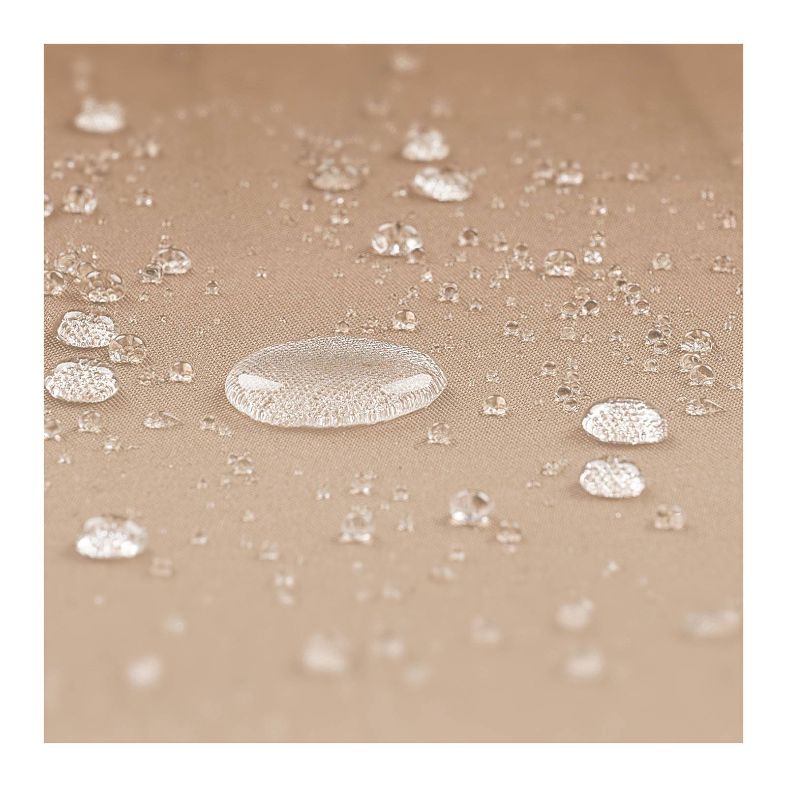 Helloshop26 - Parasol déporté rond diamètre 300 cm inclinable et pivotant crème - Imagen 6