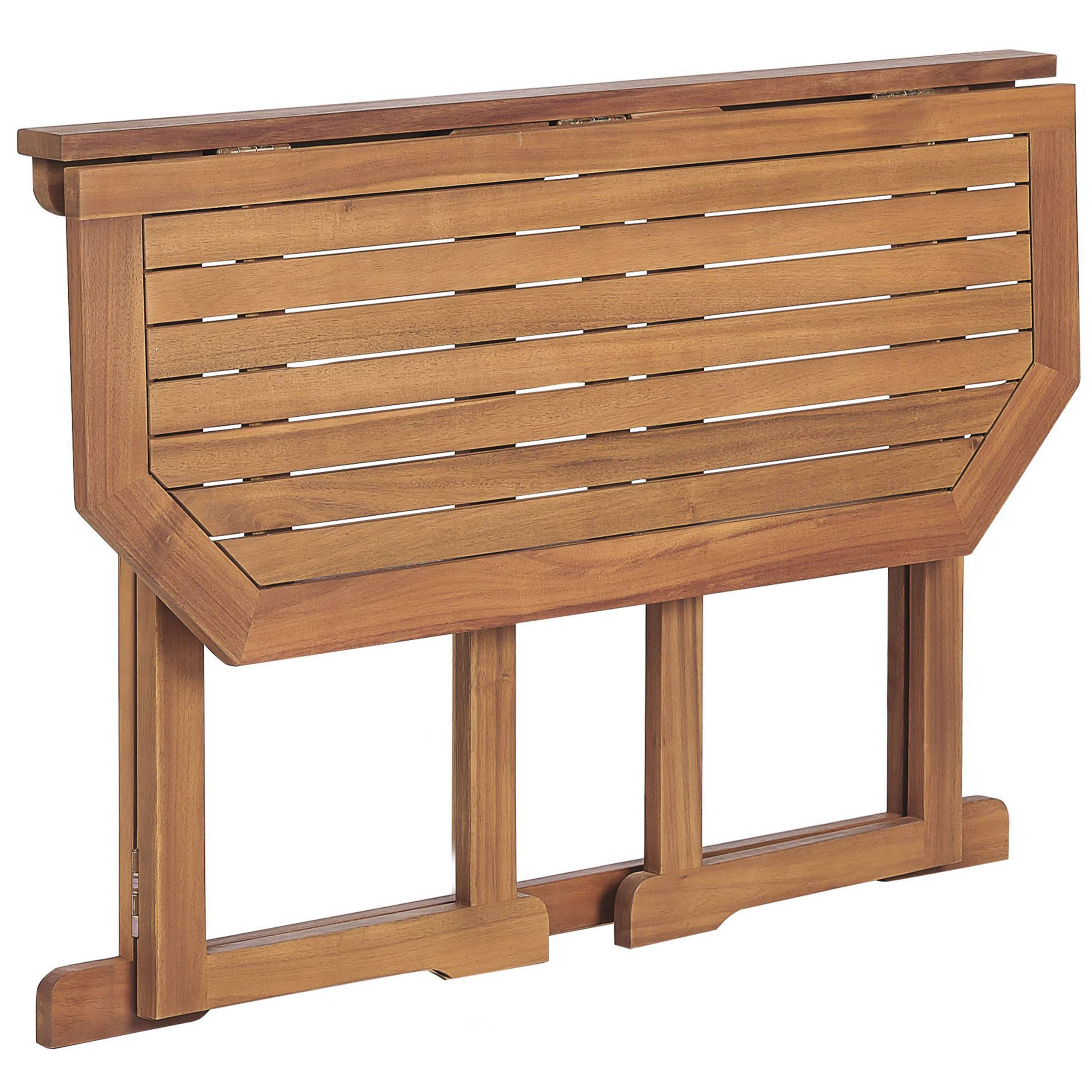 Set de bistrot, 4 Personnes Acacia Marron TREIA - Beliani - Image 10