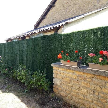 James Grass - France Green - Haie végétale artificielle 126 brins  - Long 57 m, Hauteur 2 m - Imagen 1