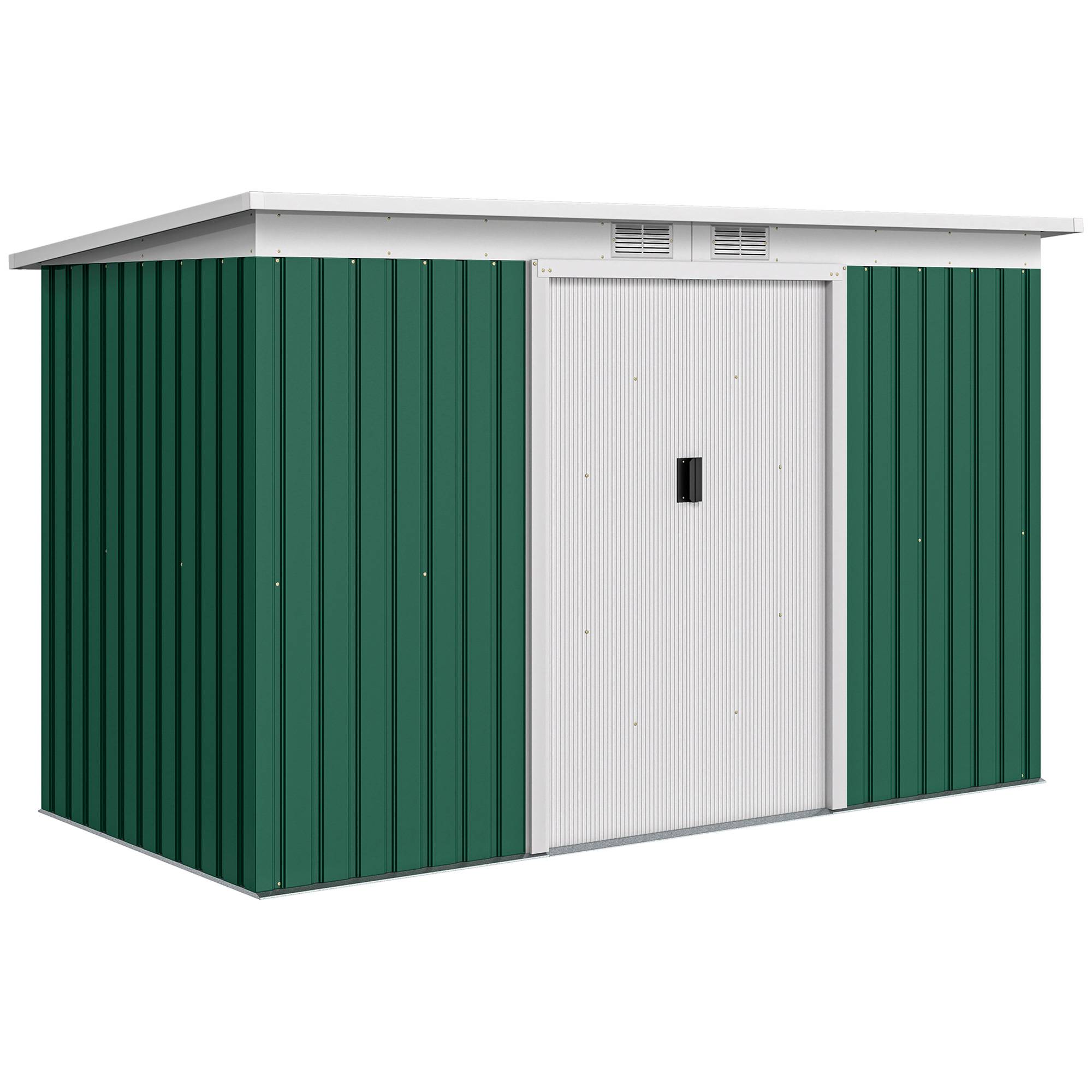 PANGIVO - Abri de jardin acier galvanisé anthracite 280 x 130 x 172 cm - PANGIVO - Image 1