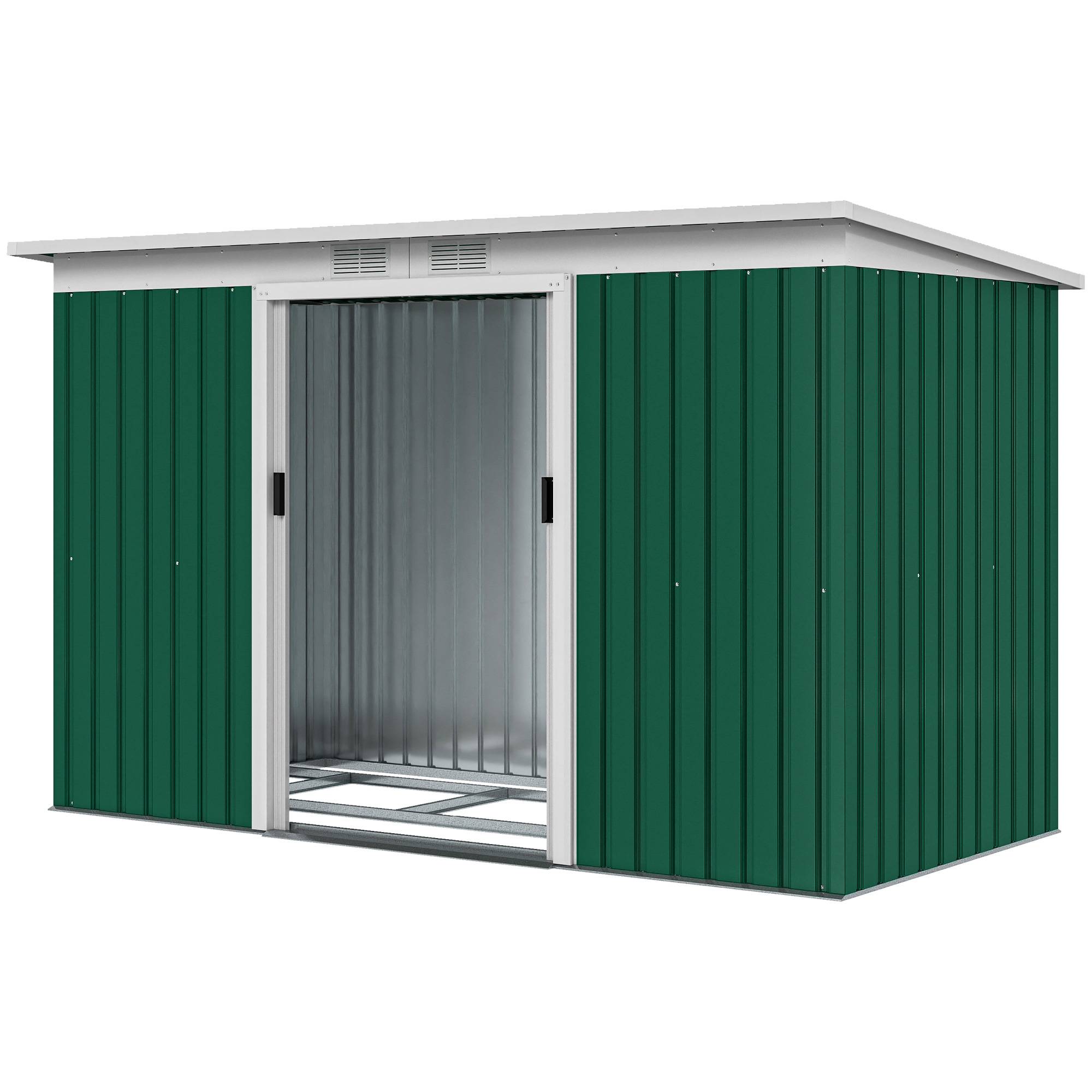 PANGIVO - Abri de jardin acier galvanisé anthracite 280 x 130 x 172 cm - PANGIVO - Image 2