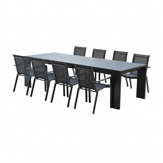 Wilsa Garden - Ensemble de jardin en aluminium 8/10P IBIZA avec 8 fauteuils - Imagen 2