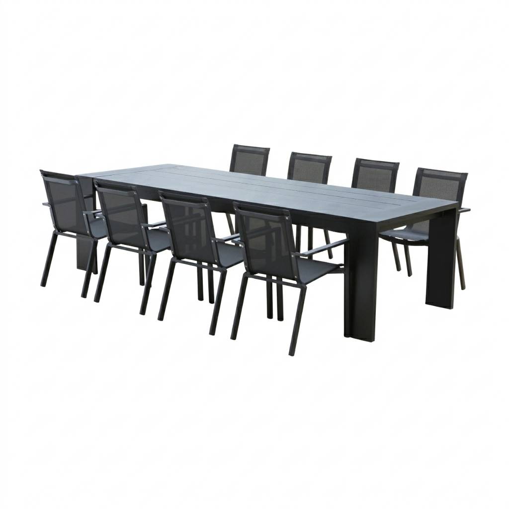 Wilsa Garden - Ensemble de jardin en aluminium 8/10P IBIZA avec 8 fauteuils - Imagen 2