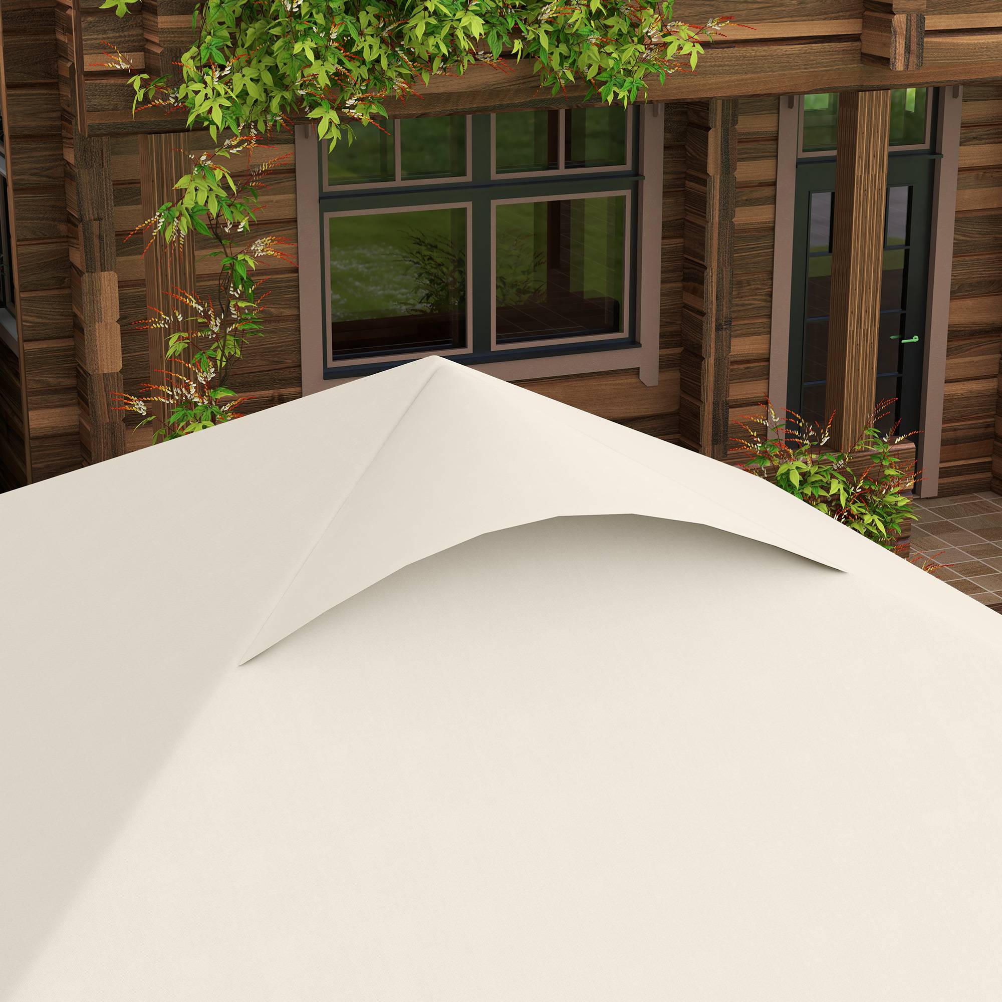 Tonnelle 2,5 x 2,5 m barnum de jardin Pop-up pliant hauteur réglable Oxford anti UV50+ châssis acier sac de transport - Image 10