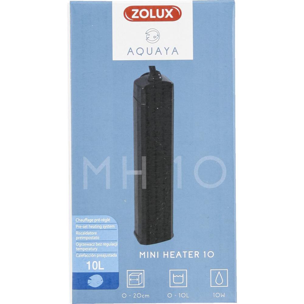 Zolux - Chauffage préréglée puissance 10 W   de 0 à 10 L noir pour aquarium - Image 2
