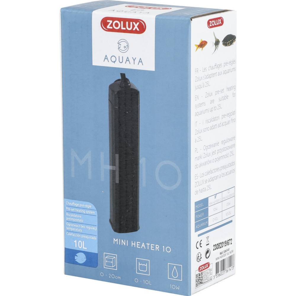 Zolux - Chauffage préréglée puissance 10 W   de 0 à 10 L noir pour aquarium - Image 3