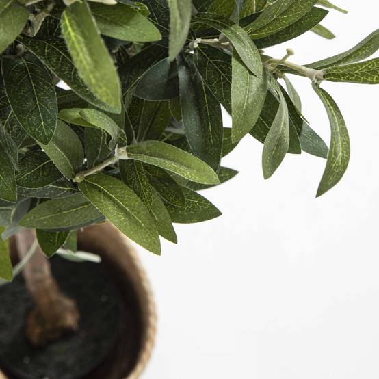 Oviala - Plante artificielle avec pot en pvc vert - Oviala - Image 4