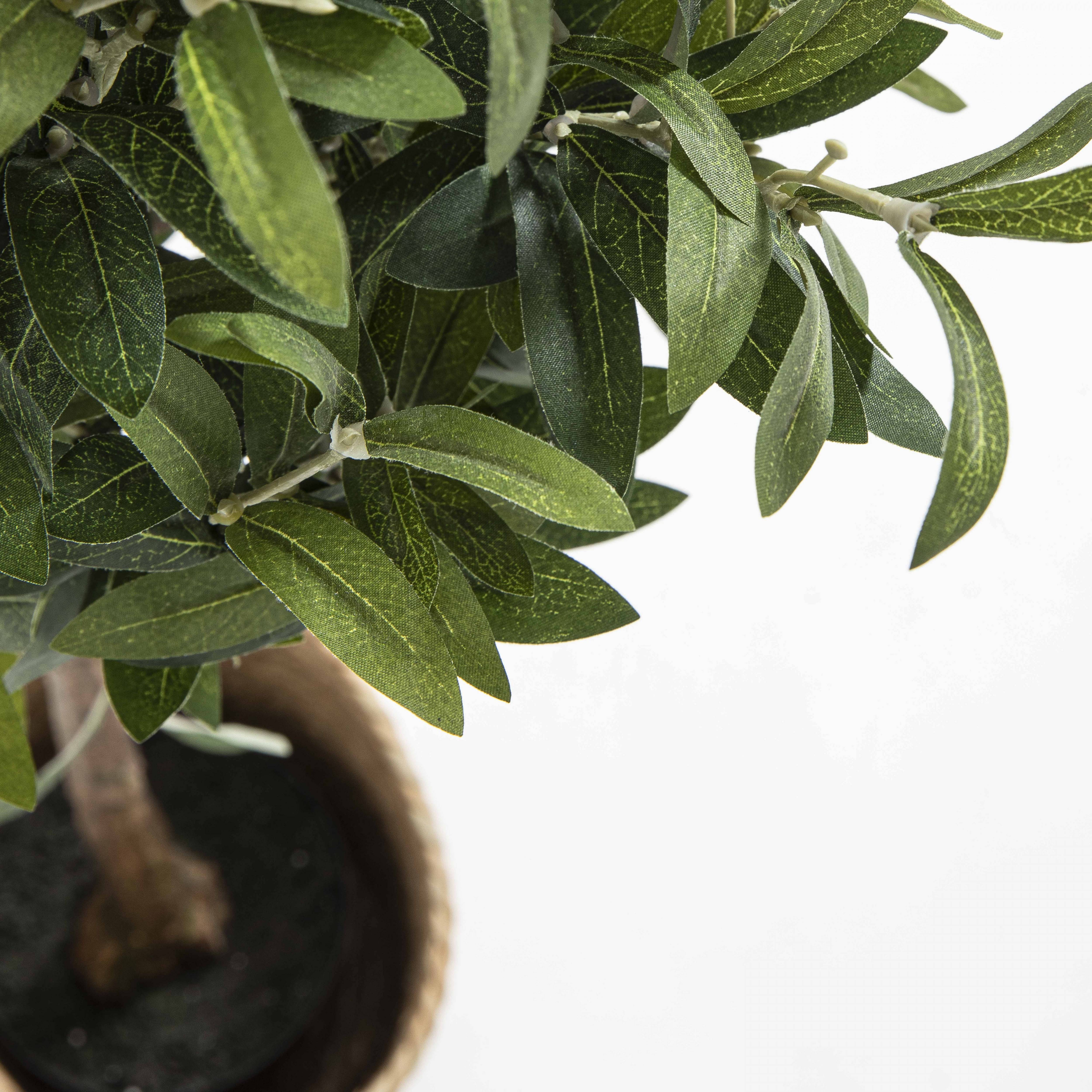 Oviala - Plante artificielle avec pot en pvc vert  - Oviala - Image 4