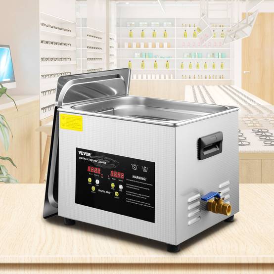 Vevor - VEVOR Nettoyeur à Ultrasons Numérique 15 L avec Chauffage Minuterie 600 W 40 kHz - Image 8
