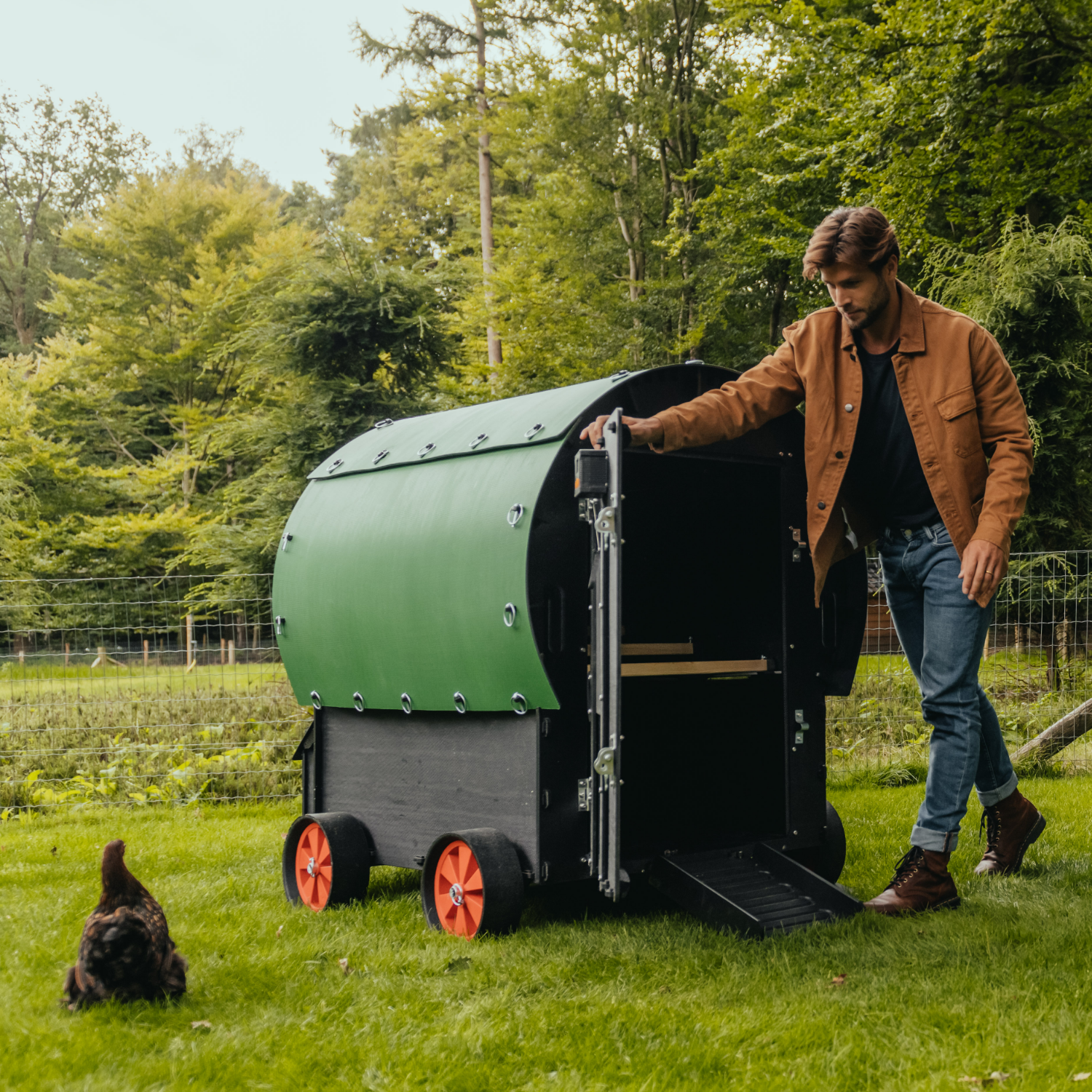 Poulailler Nestera The Wagon 8 poules- Plastique recyclé - garanti 25 ans - Image 3