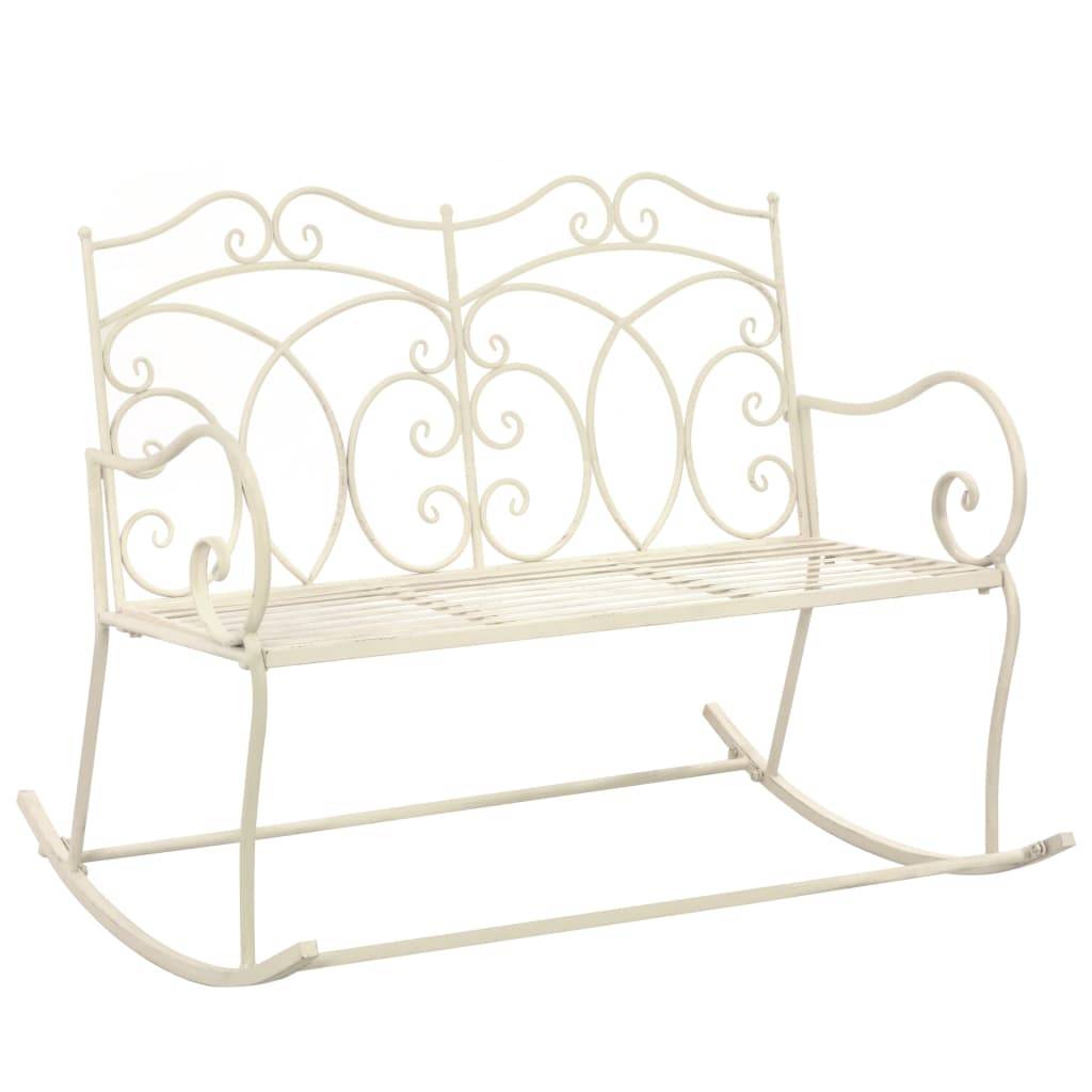 Prolenta Premium - Banc de jardin Blanc 83 X 104 cm - Prolenta Premium - Image 1