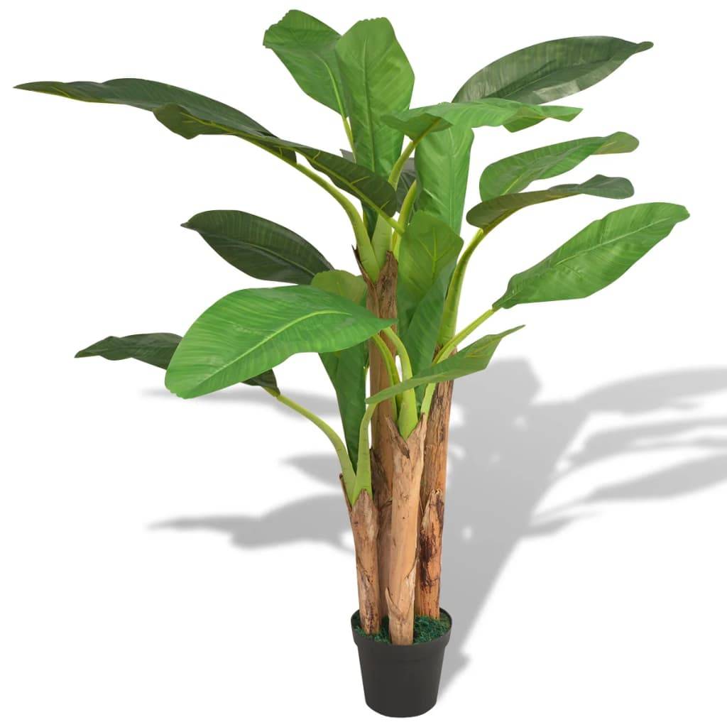Vidaxl - Bananier artificiel avec pot 175 cm Vert - Image 1