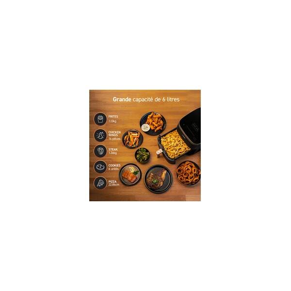Friteuse Electrique  sans huile COSORI - Turbo Blaze Chef Edition - Capacité 6L - 6 programmes - 1725W - Noir - Image 8