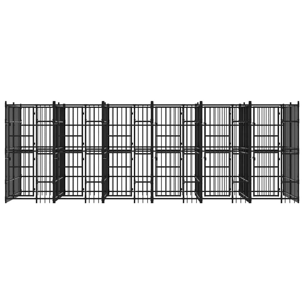 Vidaxl - Chenil d'extérieur pour chiens Acier 11,06 m² vidaXL 3097941 - Imagen 5