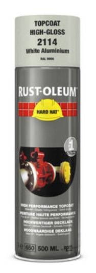 Couche de finition Hard Hat Ral-couleurs gris souris RAL 7005 500ml - RUST-OLEUM - 2186 - Image 2