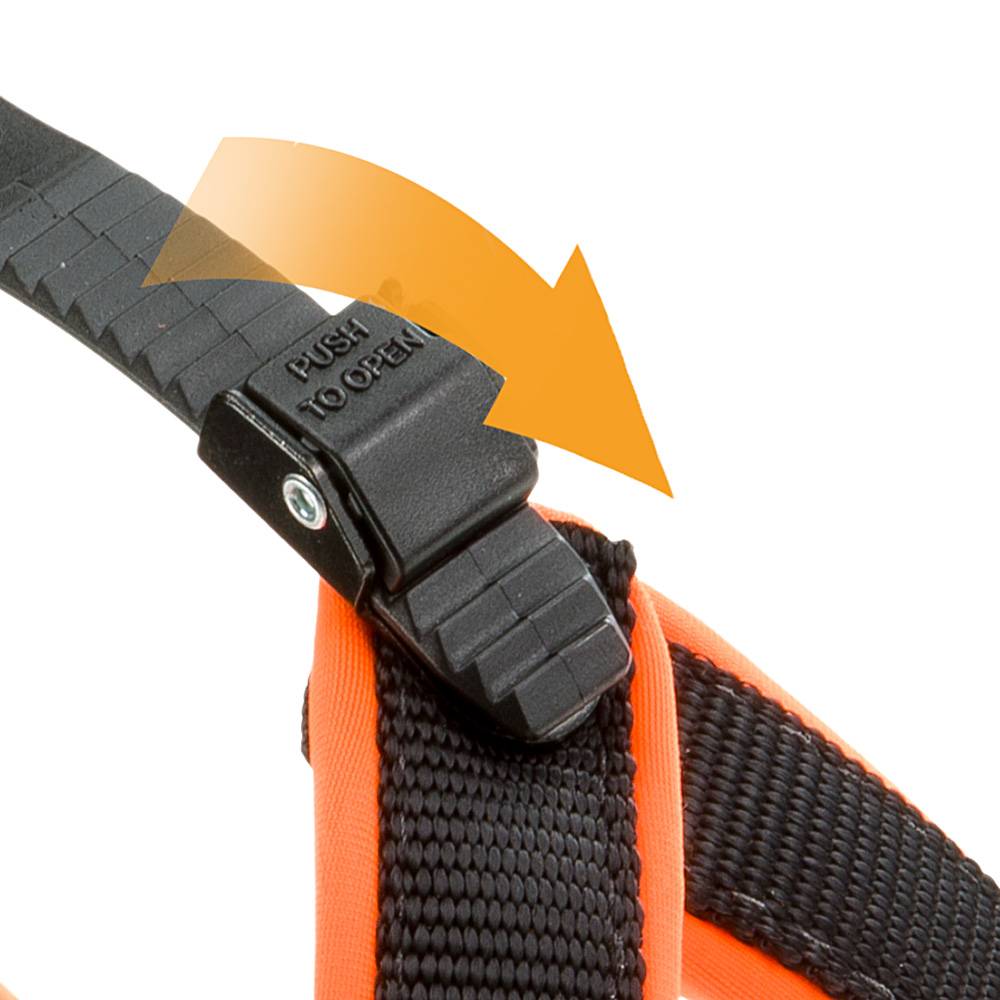 Ferplast - Ferplast Harnais ergonomique pour chiens AGILA FLUO 5, ajustement parfait, fermeture à double micro-régulation, rembourrage souple, A=B 50÷58 cm 20 mm - Imagen 6