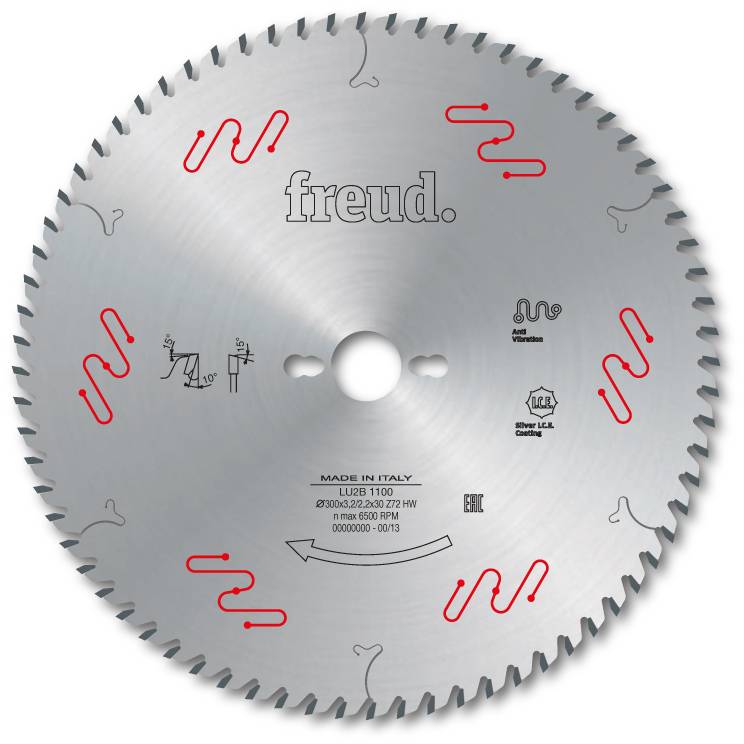 Lame pour panneaux en bois/contreplaqués FREUD - Ø300 3,2/2,2 AL30 Z60 BA - F03FS04884 -LU2B 0900 - Imagen 1