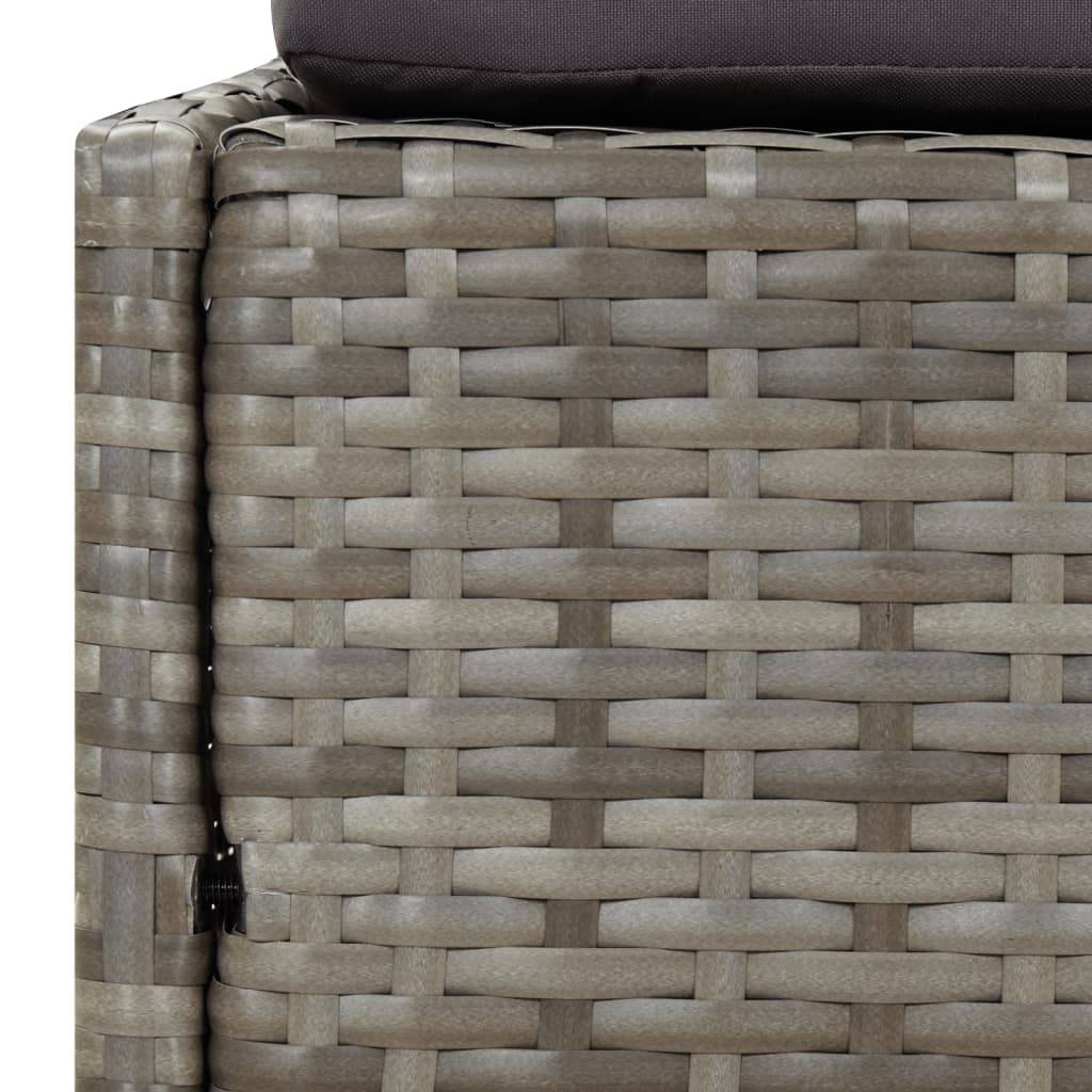 Prolenta Premium - Chaise longue pliante/transat  Kaldor Gris  200 X 114 X 128 cm  - P87210G - Image 8