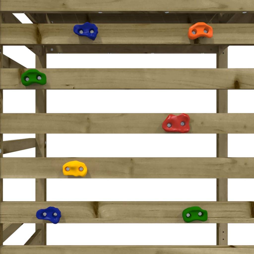 Helloshop26 - Aire de jeux d'extérieur balançoires toboggan portiques robuste jeux jardin 245 x 362 x 264 cm bois de pin imprégné - Imagen 6
