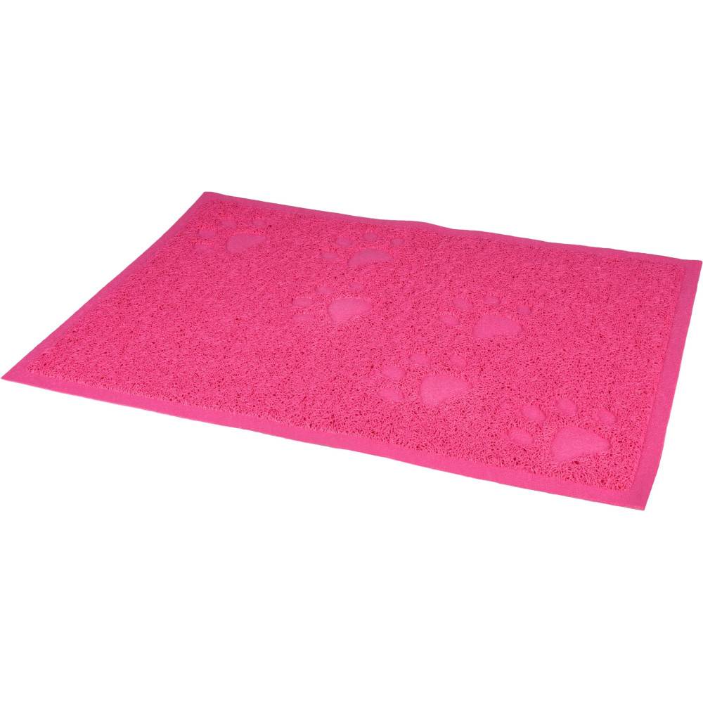 Tapis rose 40 x 60 cm pour bac à litière pour chat - Image 1