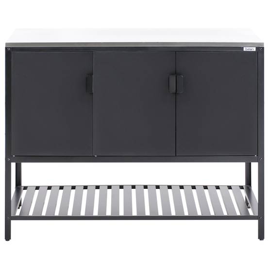 Beliani - Cuisine de jardin Acier Noir MAENZA - 120x60x93- Beliani - Image 5