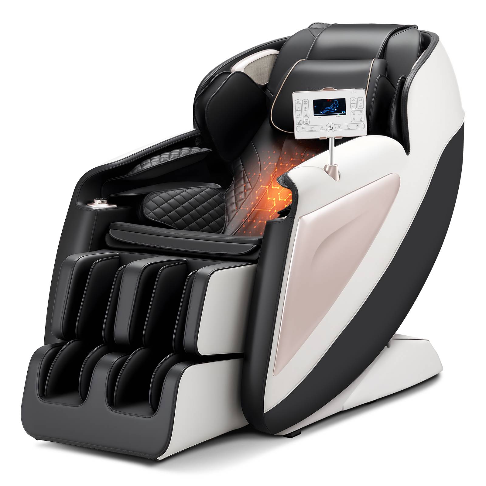 VEVOR Fauteuil massage rail SL, relaxation 3D inclinable, zéro gravité, 18 modes auto, chauffant. - Image 1