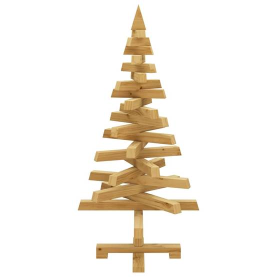 ComfortXL - Sapin de Noël Design en Bois de Pin Massif Branches Ajustables Marron 90 cm – ComfortXL Outdoor Living - Image 5