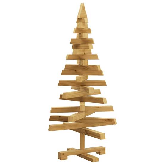 ComfortXL - Sapin de Noël Design en Bois de Pin Massif Branches Ajustables Marron 90 cm – ComfortXL Outdoor Living - Image 2