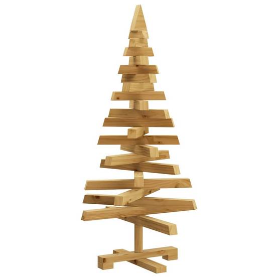 ComfortXL - Sapin de Noël Design en Bois de Pin Massif Branches Ajustables Marron 90 cm – ComfortXL Outdoor Living - Image 7
