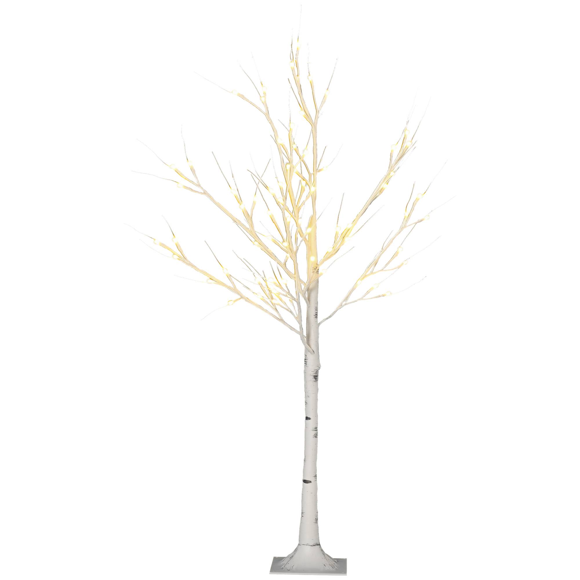 Arbre lumineux LED blanc chaud, 72 LED, usage intérieur, 120 cm, déco Noël maison chambre, blanc - Image 1
