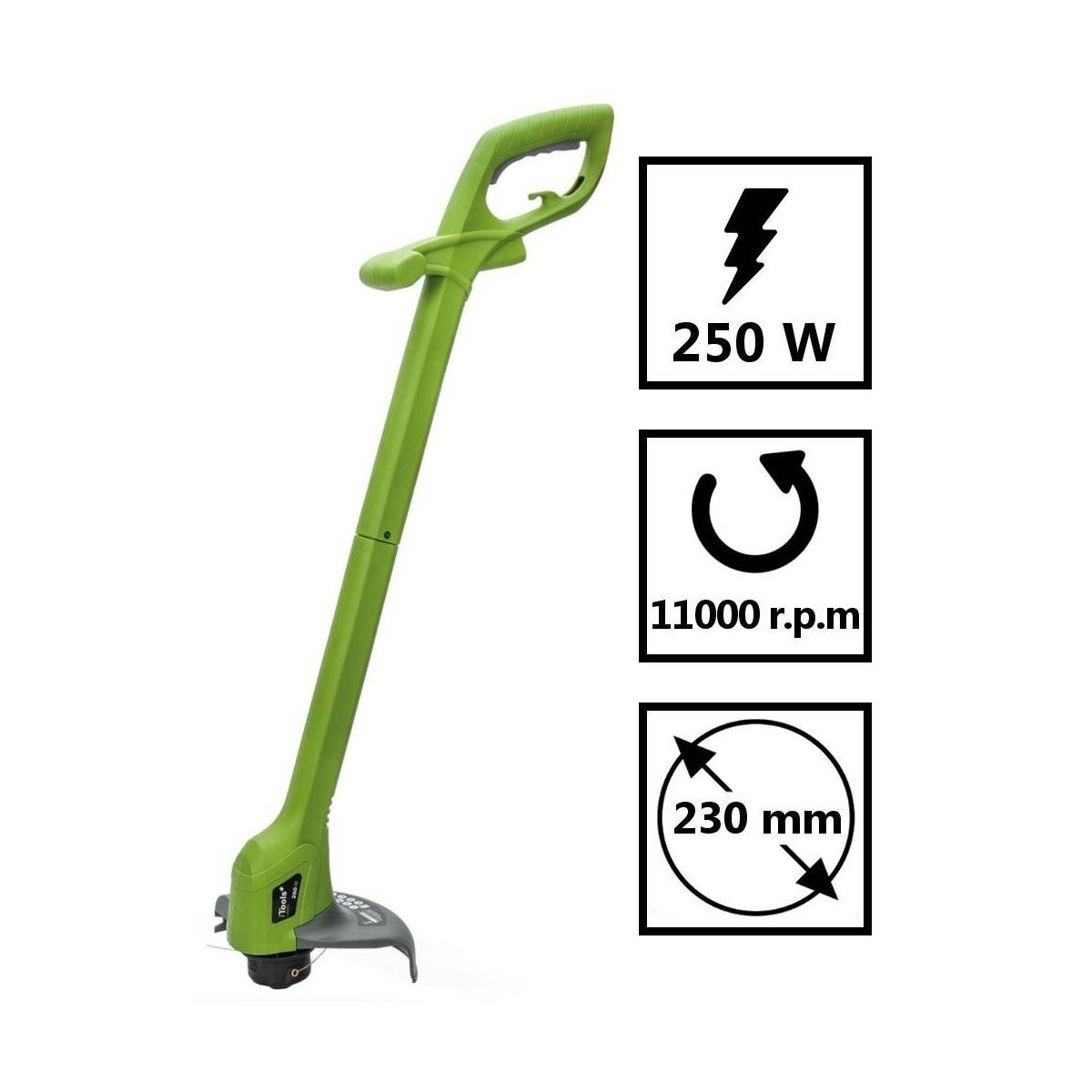 Coupe bordures 250W Coupe 23cm Réglage automatique du fil ITOOLS - Image 2