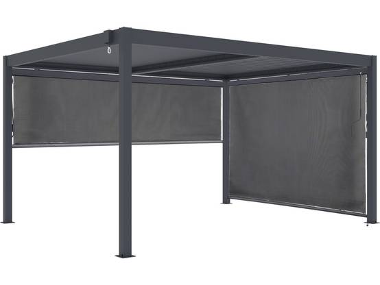 Pergola Bioclimatique Avec 2 Stores En Aluminium "windsor" - 3 X 4 M - Gris -habitat Et Jardin - Image 1