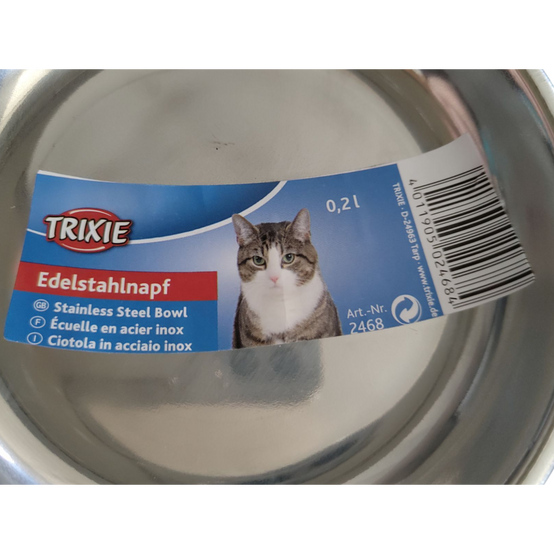 Trixie - écuelle 0.2 L ø 13 cm en acier inox pour chat - Image 3