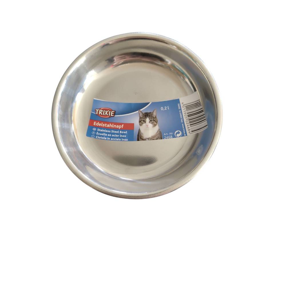 Trixie - écuelle 0.2 L ø 13 cm en acier inox  pour chat - Imagen 2