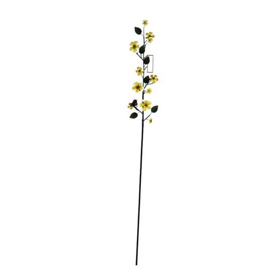 La Grande Prairie - Tuteur pluviomètre fleurs 168x19x7cm - Image 1