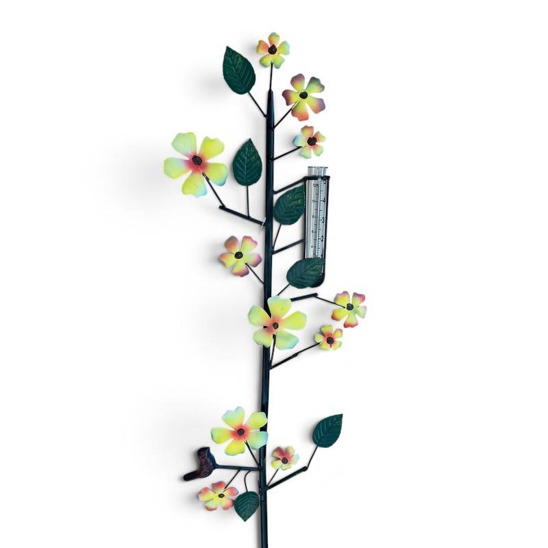 La Grande Prairie - Tuteur pluviomètre fleurs 168x19x7cm - Image 3