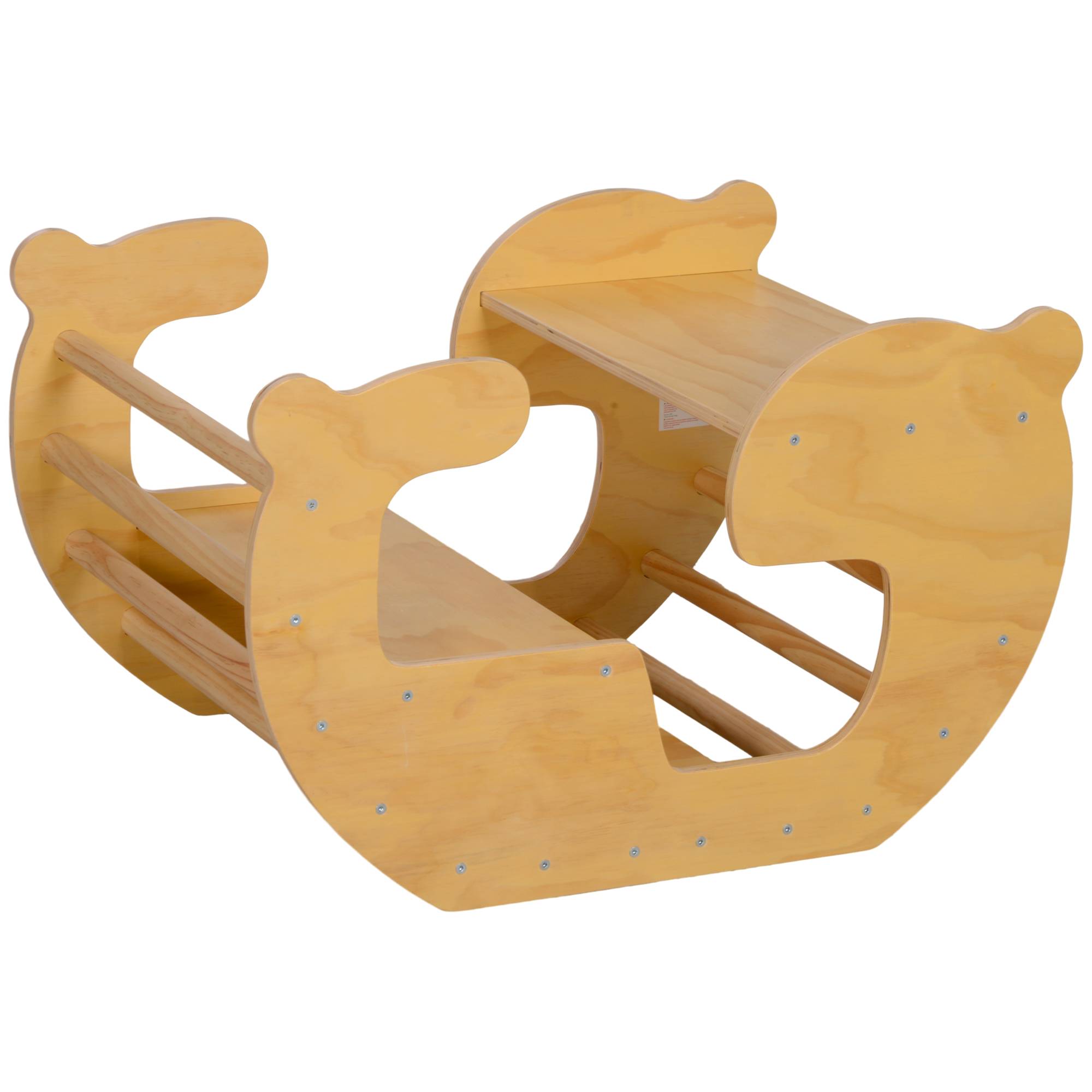 Arche d'escalade pour enfants, table à jouets pour enfants 18-48 mois, design 2 en 1, charge max. 50 kg, bois naturel - Image 2