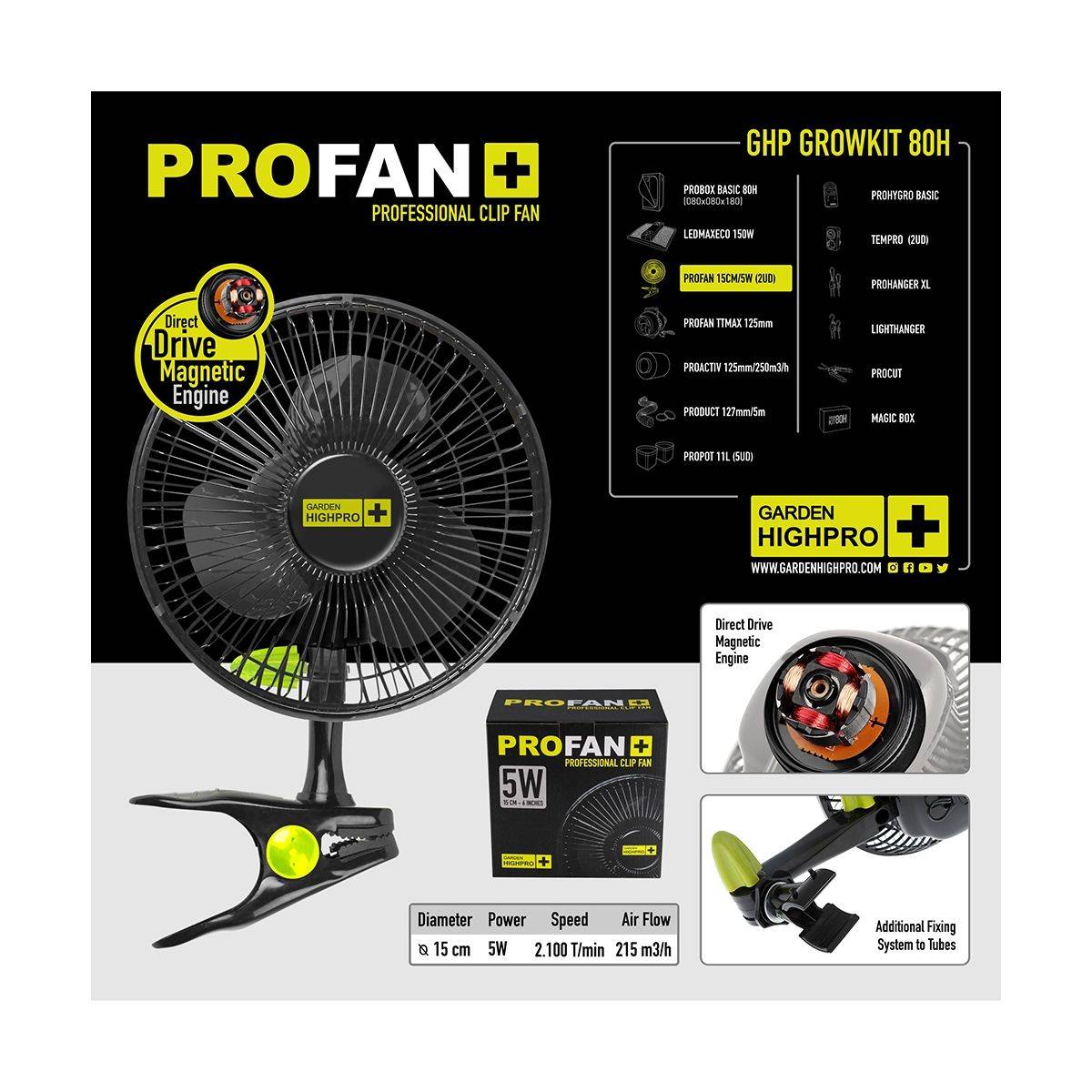 Kit de culture complet - BORN TO BE A GROWER - 80x80x180 - 150W - GARDEN HIGH PRO - Image 5