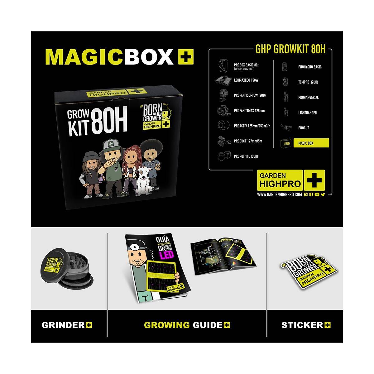 Kit de culture complet - BORN TO BE A GROWER - 80x80x180 - 150W - GARDEN HIGH PRO - Image 10