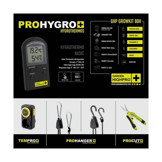 Kit de culture complet - BORN TO BE A GROWER - 80x80x180 - 150W - GARDEN HIGH PRO - Image 9
