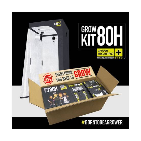 Kit de culture complet - BORN TO BE A GROWER - 80x80x180 - 150W - GARDEN HIGH PRO - Image 2