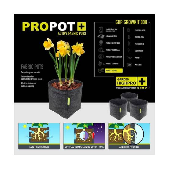 Kit de culture complet - BORN TO BE A GROWER - 80x80x180 - 150W - GARDEN HIGH PRO - Image 8